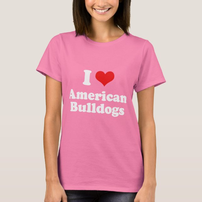T-shirts Eu Amo Bulls Americanos (Frente)