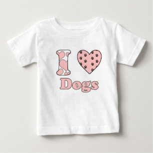 T-shirts Eu amo cachorros