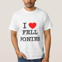 Eu amo caí pôneis (os cavalos)