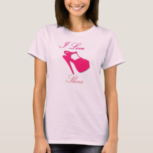 T-shirts Eu amo calçados