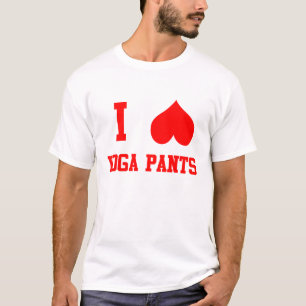 T-shirts Eu amo calças da ioga