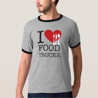 T-shirts EU AMO caminhões da comida