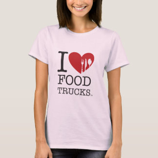 T-shirts EU AMO caminhões da comida