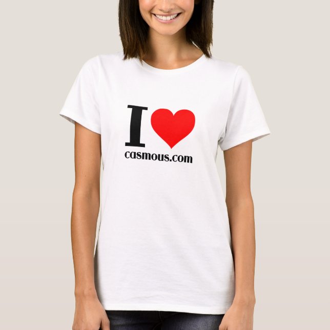 T-shirts eu amo casmous (Frente)