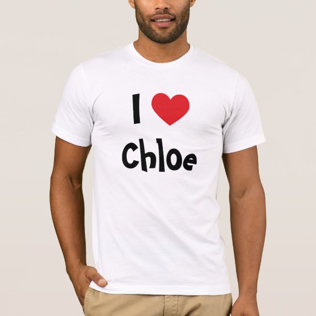 T-shirts Eu Amo Chloe (Frente)
