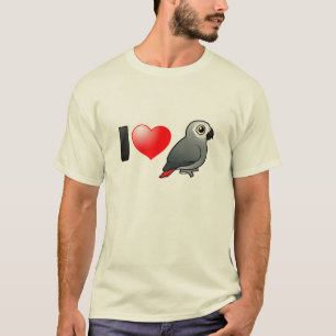 T-shirts Eu amo cinzas de África