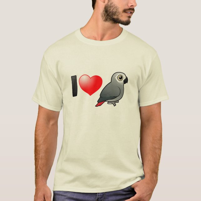 T-shirts Eu amo cinzas de África (Frente)