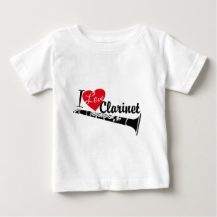 T-shirts Eu Amo Clarinet