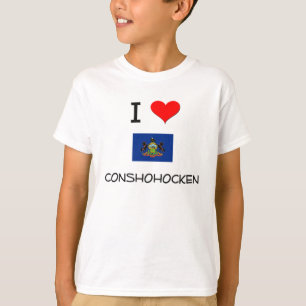 T-shirts Eu amo Conshohocken Pensilvânia