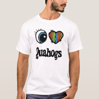 T-shirts Eu Amo (Coração) Amêijoas