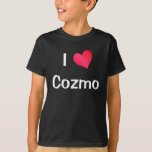 T-shirts Eu Amo Cozmo<br><div class="desc">Eu Amo design de coração de Cozmo. Ótimas ideias de presente de aniversário.</div>