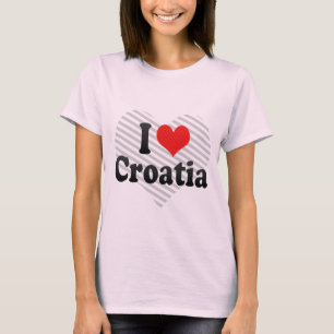 T-shirts Eu amo Croatia