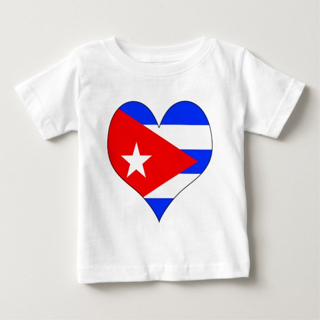 T-shirts Eu amo Cuba (Frente)