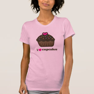 T-shirts eu amo cupcakes!