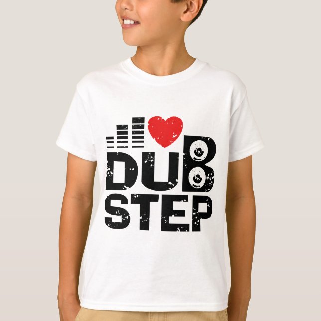 T-shirts Eu Amo Dubstep (Frente)