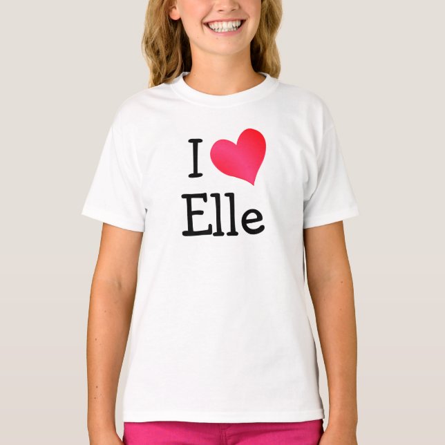 T-shirts Eu Amo Elle (Frente)