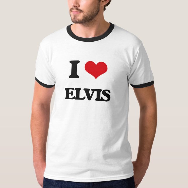 T-shirts Eu amo Elvis (Frente)