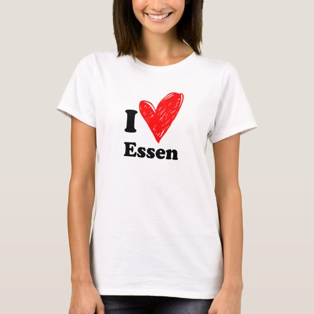 T-shirts Eu amo Essen (Frente)