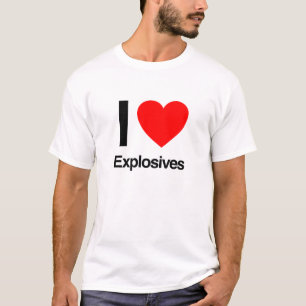 T-shirts eu amo explosivos