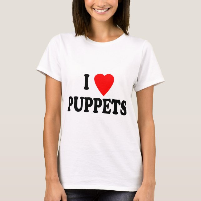 T-SHIRTS EU AMO FANTOCHES (DO CORAÇÃO) (Frente)
