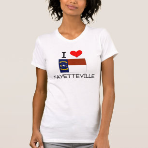T-shirts Eu amo Fayetteville North Carolina