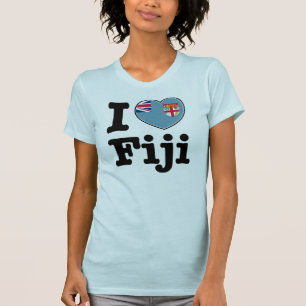 T-shirts Eu amo Fiji