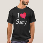 T-shirts Eu Amo Gary<br><div class="desc">Um design de coração vermelho e rosa,  "I Love",  que pode ser personalizado com os modelos nesta galeria para combinar com o seu amor.</div>