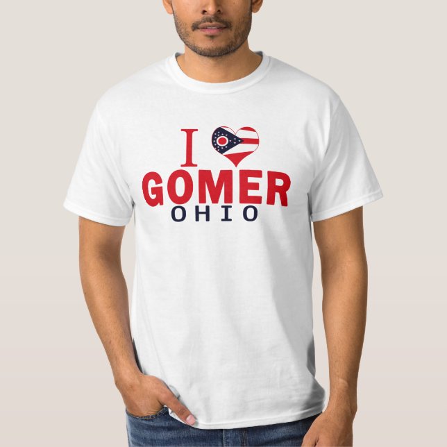 T-shirts Eu amo Gomer, Ohio (Frente)