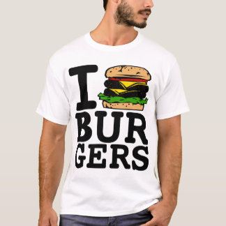 T-SHIRTS EU AMO HAMBURGUERES