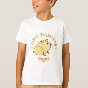 T-shirts Eu amo hamster