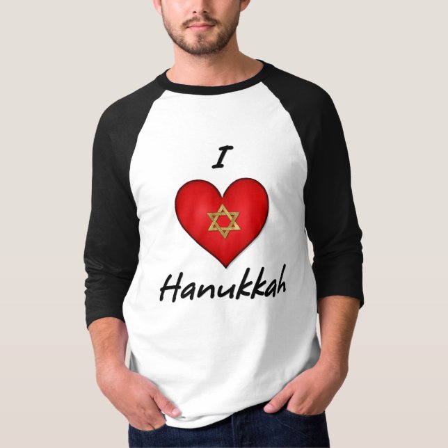 T-shirts Eu Amo Hanukkah (Frente)
