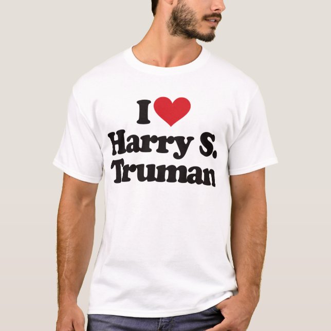 T-shirts Eu amo Harry S Truman (Frente)
