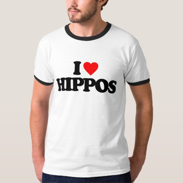 T-SHIRTS EU AMO HIPOPÓTAMOS (Frente)