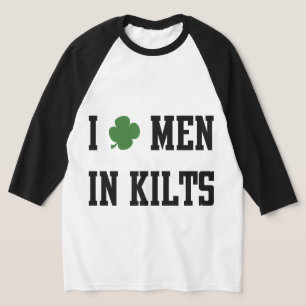 T-shirts Eu amo homens nos Kilts