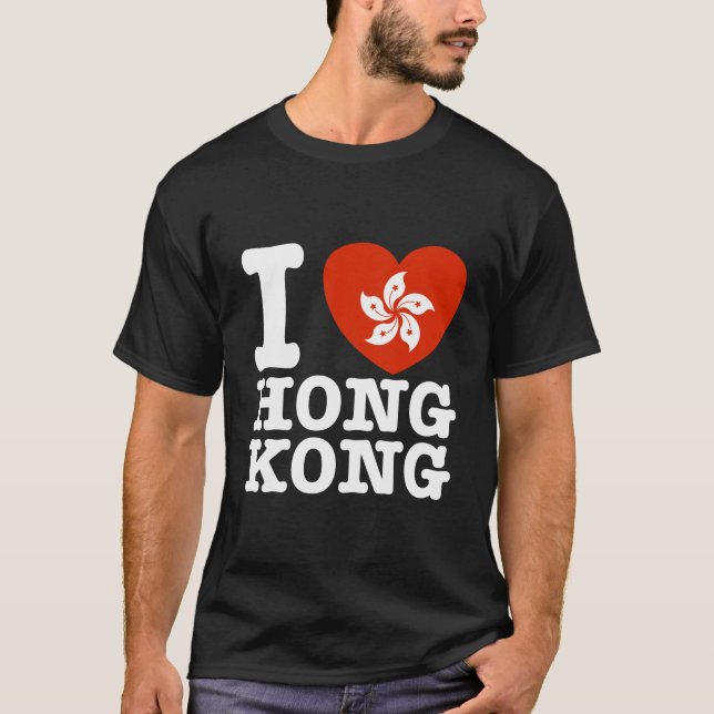 T-shirts Eu Amo Hong Kong (Frente)