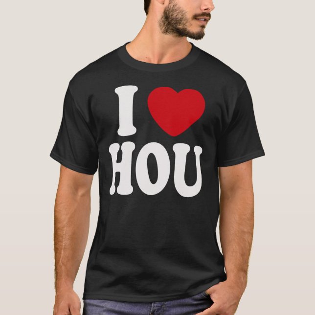 T-shirts Eu amo HOU (Frente)