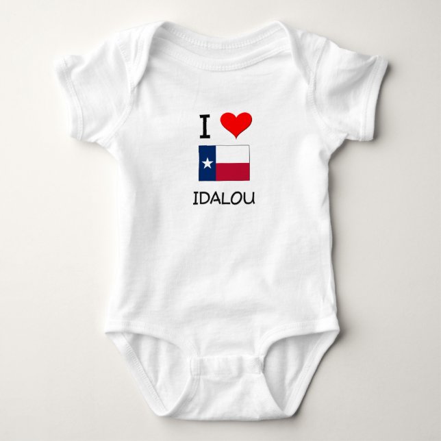T-shirts Eu Amo Idalou Texas (Frente)