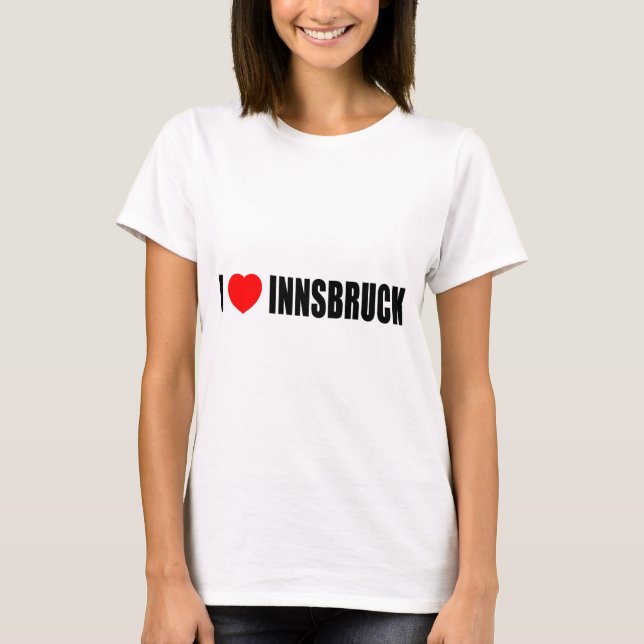 T-shirts Eu amo Innsbruck (Frente)