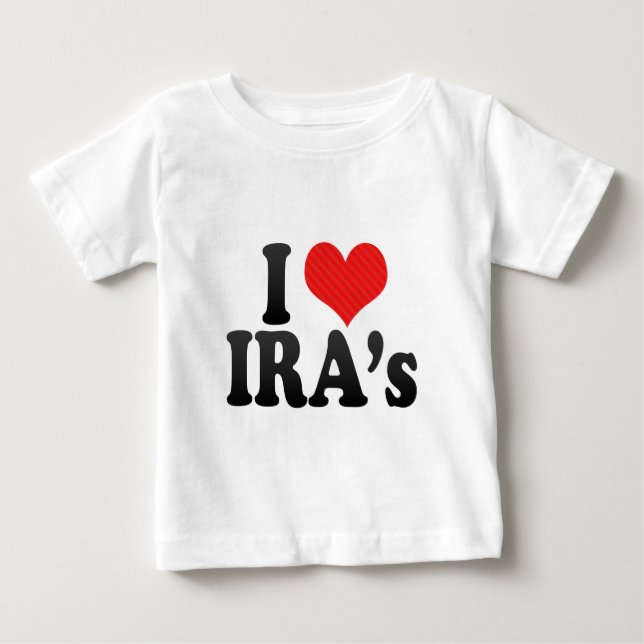 T-shirts Eu amo IRA (Frente)