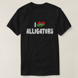T-shirts Eu Amo Jacarés Coração