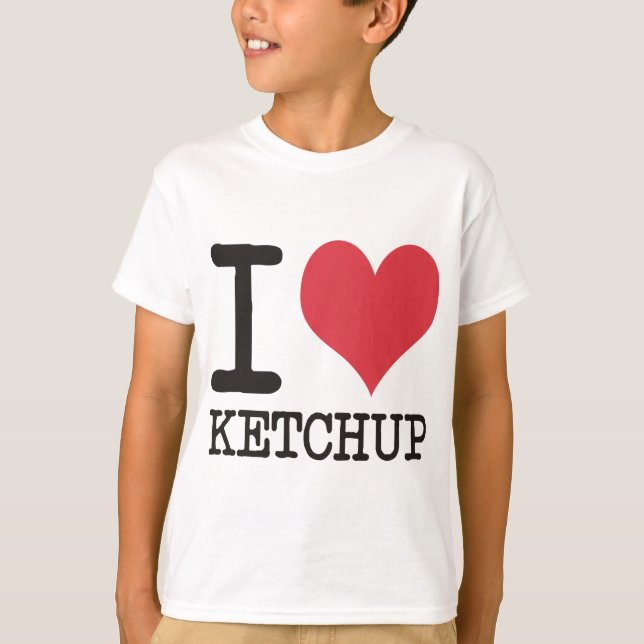 T-shirts Eu amo JAVA - KETCHUP - produtos & design do (Frente)