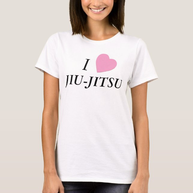 T-shirts Eu amo Jiu-Jitsu (Frente)