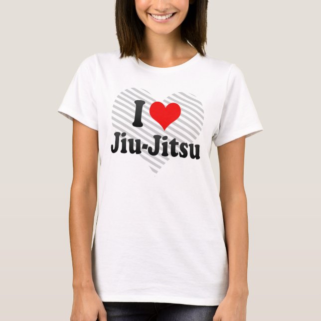 T-shirts Eu amo Jiu-Jitsu (Frente)