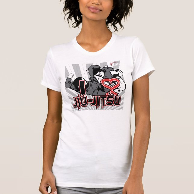 T-shirts Eu amo Jiu-Jitsu (Frente)