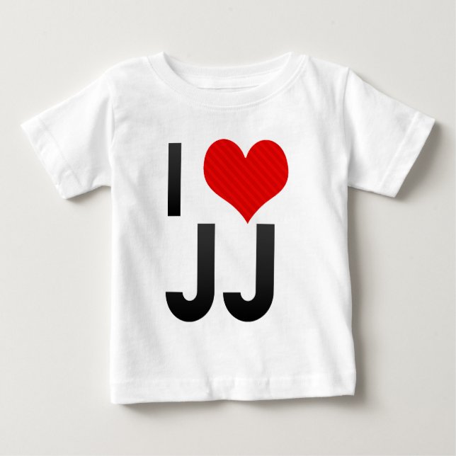 T-shirts Eu amo JJ (Frente)