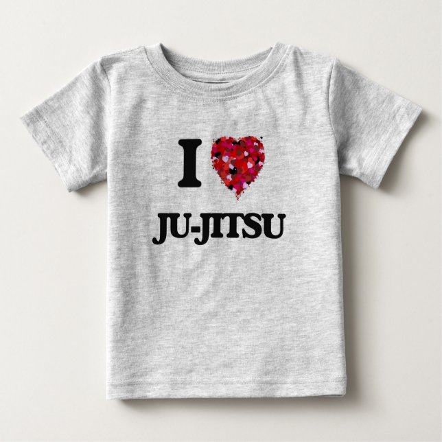 T-shirts Eu Amo Ju-Jitsu (Frente)
