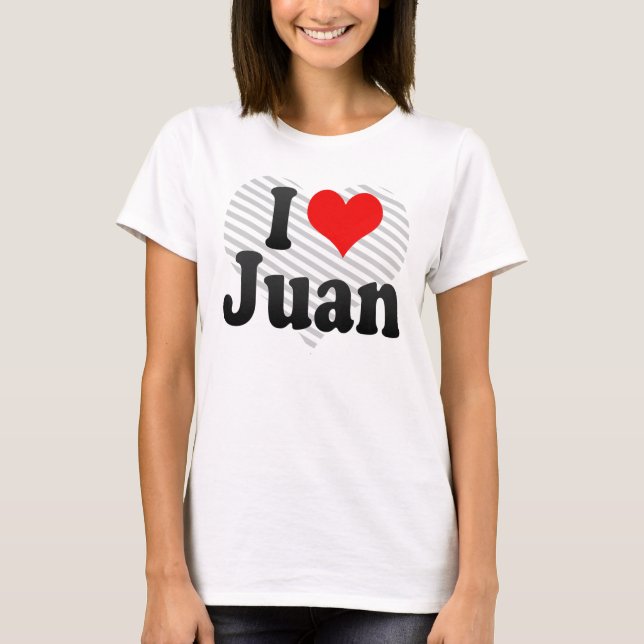 T-shirts Eu amo Juan (Frente)