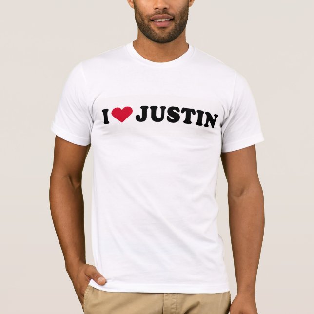 T-SHIRTS EU AMO JUSTIN (Frente)