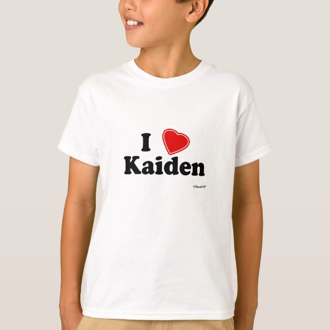 T-shirts Eu amo Kaiden (Frente)