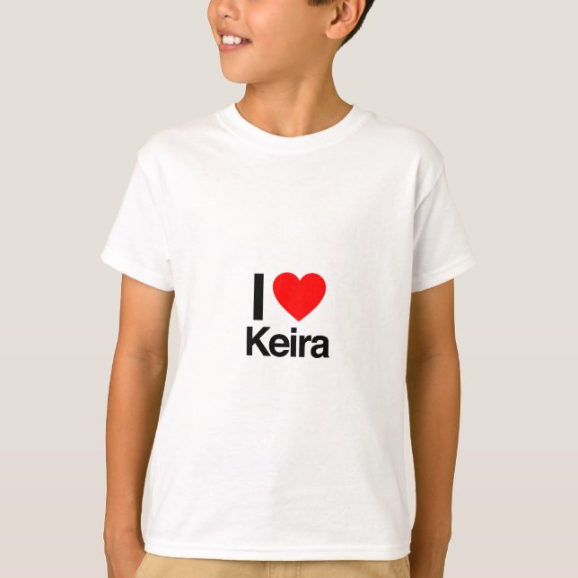 T-shirts eu amo keira (Frente)